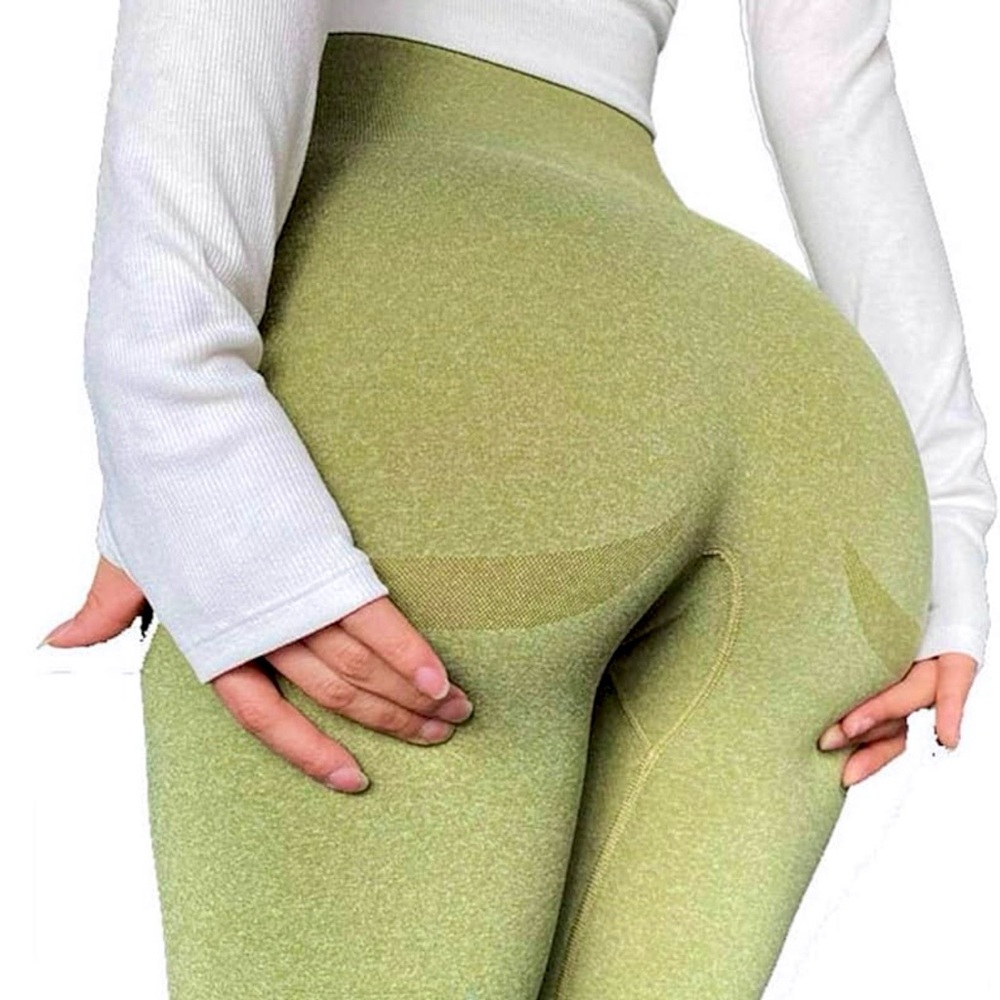 Olive Green Women's High-Waisted Leggings